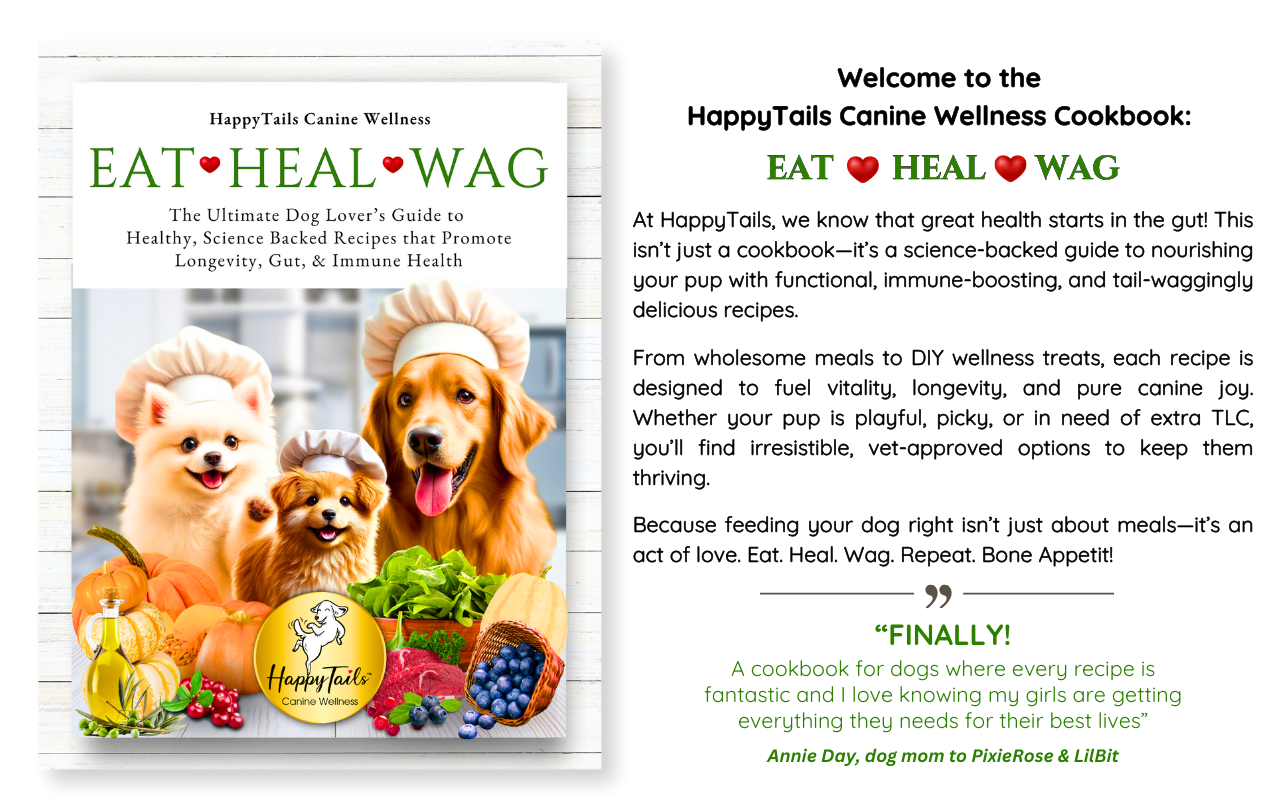 happytails canine wellness premium natural dog treats supplements made in usa