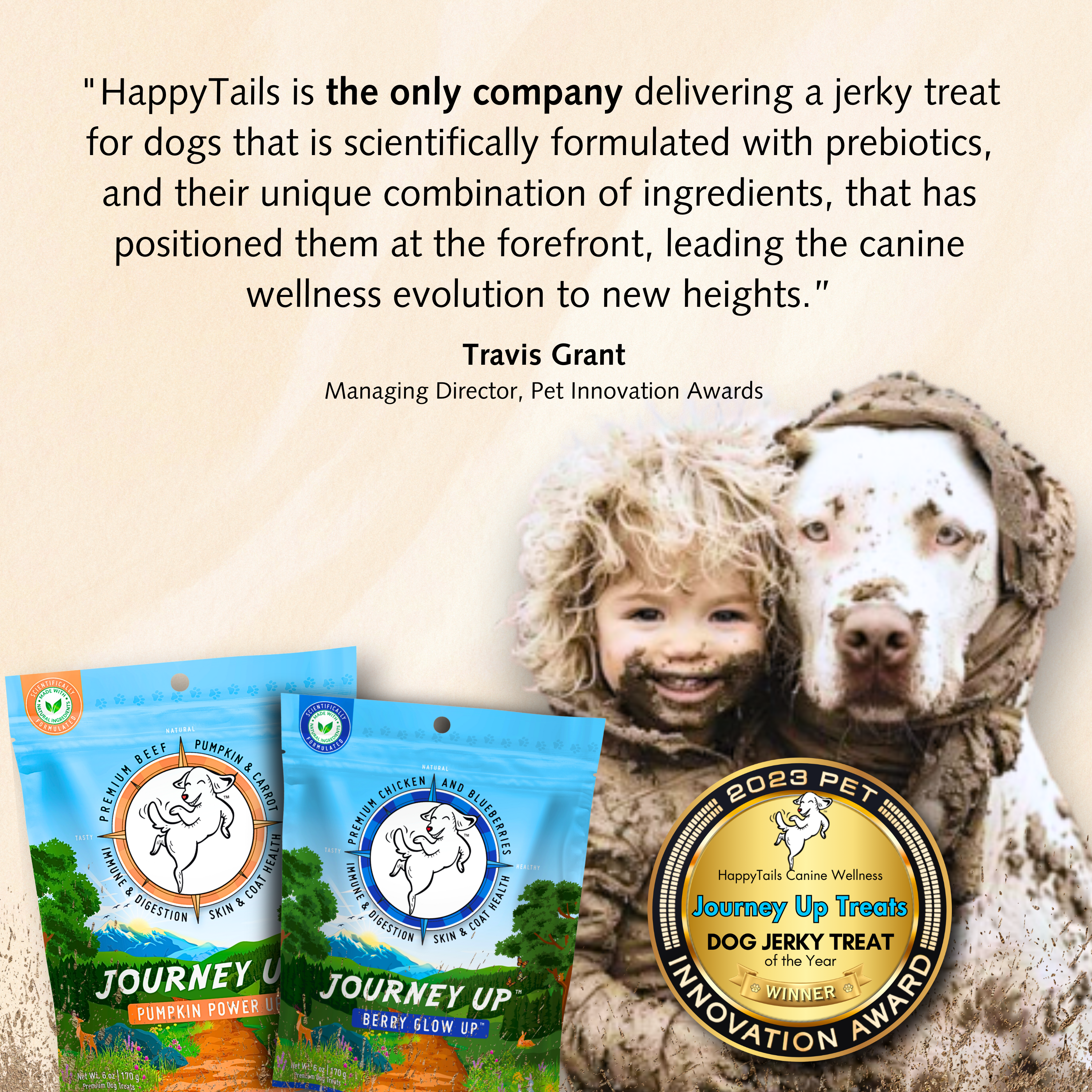 Journey Up Treats, Pumpkin Power Up: Beef, Pumpkin, Carrots, Prebiotics, Omega 3s & 6s (6 oz.)
