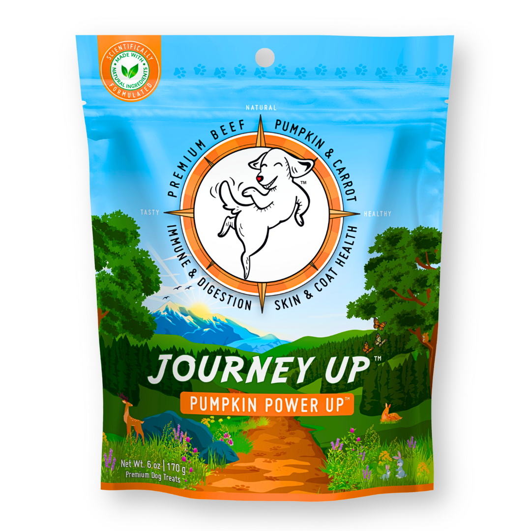 Journey Up Treats, Pumpkin Power Up: Beef, Pumpkin, Carrots, Prebiotics, Omega 3s & 6s (6 oz.)