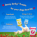 Laden Sie das Bild in den Galerie-Viewer, Jazzy Jerky®  Treats, Splash-A-Licious Salmon (95% Salmon, Prebiotics, Omega 3s &amp; 6s)