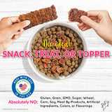 Load image into Gallery viewer, HappyTails Canine Wellness splash-a-licious premium salmon jazzy jerky treats snack treat topper high protein made and sourced in the usa