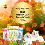 Load image into Gallery viewer, Jazzy Jerky®  Treats 2-Pack, (95% Chicken, 95% Salmon, Prebiotics, Omega 3s &amp; 6s) 20 Ounces.