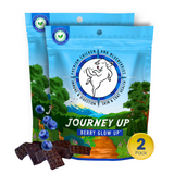 将图片加载到图库查看器，Journey Up™ Treats, Berry Glow Up, (Chicken, Blueberries, Prebiotics, Omega 3s &amp; 6s)