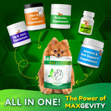 Load image into Gallery viewer, HappyTails, Canine Wellness, maxgevity, immunity, nutritional supplement for dogs, natural ingredients, hip joing supplment skin and coat probiotic immune gut support