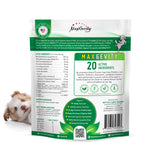 Load image into Gallery viewer, HappyTails, Canine Wellness, maxgevity, mobility, nutritional supplements for dogs, natural ingredients, hip and joint, immune support, gut health, digestive support, live probiotics, prebiotics, and postbiotics, antioxidants, made in usa, back package,